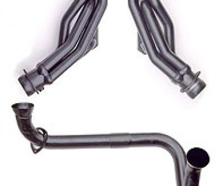 Chevy Truck & GMC Black Shorty Headers & Y-Pipe, Small Block, 1988-1995