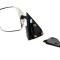 AMD Outside Door Mirror, Stainless Below Eyeline, LH, 88-98 Chevy GMC C/K Pickup Truck SUV X570-4088-SL