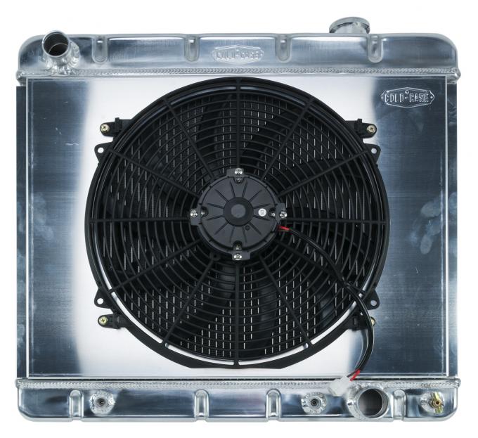 Cold Case Radiators 63-66 Chevy/GMC Pickup Truck Aluminum Radiator And 16 Inch Fan Kit AT GMT555AK
