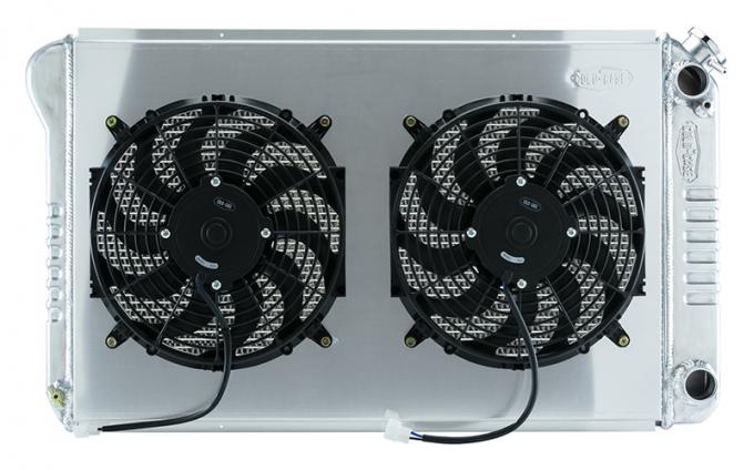 Cold Case Radiators 77-87 GM Truck 21 Inch LS Swap Aluminum Radiator and 14 Inch Fan Kit GMT556A21SSK