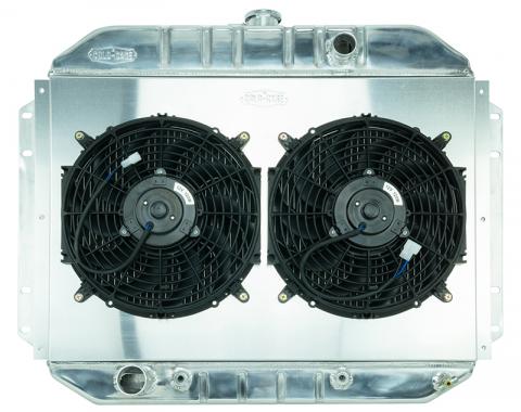 Cold Case Radiators 61-64 Ford F-100 Aluminum Performance Radiator and Dual 12 Inch Fan Kit FOT577AK