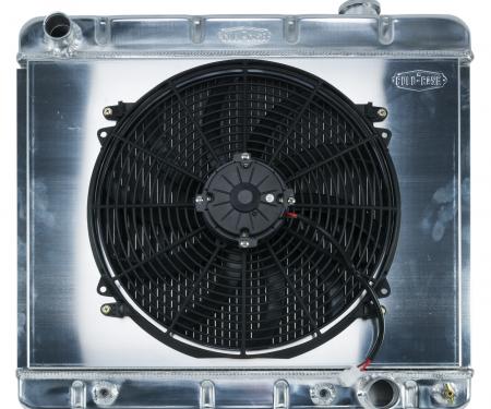 Cold Case Radiators 63-66 Chevy/GMC Pickup Truck Aluminum Radiator And 16 Inch Fan Kit AT GMT555AK