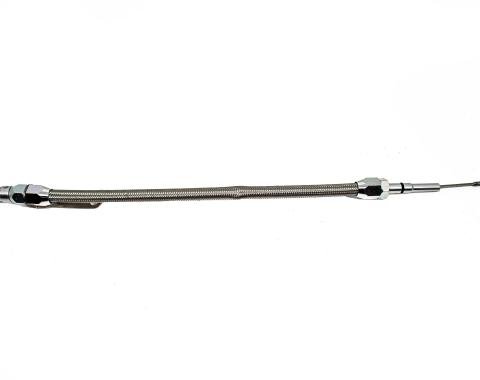 CFR Performance 1957-2026 Mopar Stainless Braided Chrysler HEMI 5.7L, 6.1L, 6.4L Center Sump Pan Flexible Dipstick CFR-1991