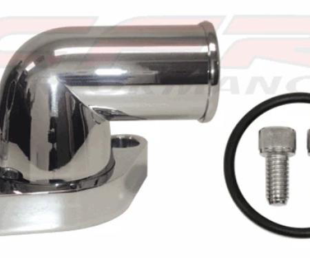CFR Performance 1955-2027 Chevrolet Chevy Small Block-Big Block Aluminum 90 Degree Swivel Water Neck HZ-6014