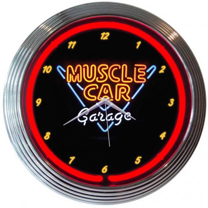 Neonetics Neon Clocks, Muscle Car Garage Neon Clock