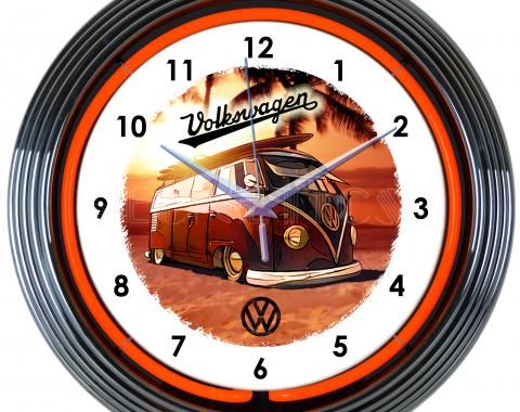 Neonetics Neon Clocks, Volkswagen Bus Neon Clock