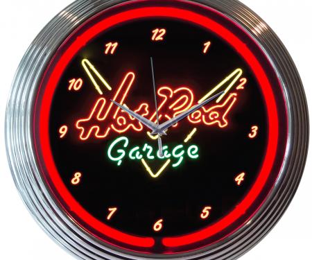 Neonetics Neon Clocks, Hot Rod Garage Neon Clock