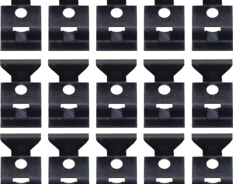 Redline Restomotive® 1955-1957 Chevy 15 Piece Rear Window Reveal Molding Clip Set