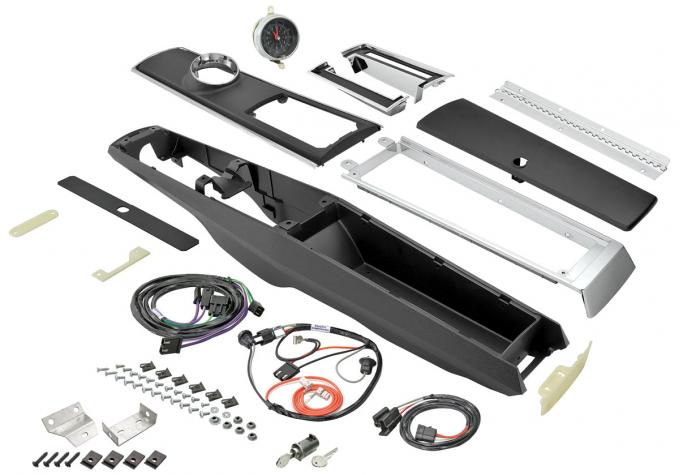 RestoParts Console, Kit, 1967 Chevelle/El Camino, Auto, With Wiring & Clock CKW67AT