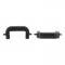 Dennis Carpenter Radiator Mounting Brackets - 3 Row - Black - 1966-77 Ford Bronco C6TZ-8A193-3B