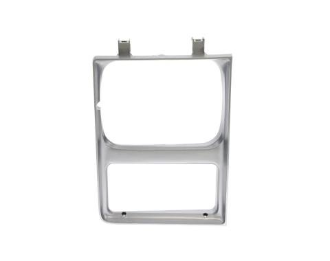 AMD Headlamp Bezel, RH, Silver, Single Headlight, 85-87 Chevy GMC CK Pickup Truck Blazer Jimmy Suburban X145-4085-1R