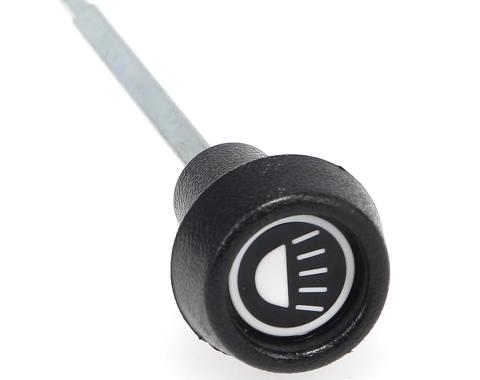 AMD Headlamp Switch Rod and Knob, Black, 73-74 Chevy GMC C/K Pickup Truck, Blazer, Jimmy, Suburban X460-4073-11