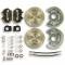 Right Stuff 64-73 Ford Mustang, Front At-Wheel Disc Conv. Blk Show'n Go Requires V8 Spindles ZWK6405S