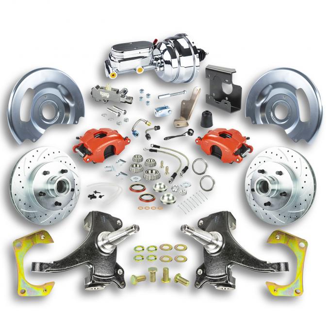 Right Stuff 1967-70 GM C10/C15 Truck/Suburban 2" Drop, Power Front Disc Brake Conversion TDC6725DZX
