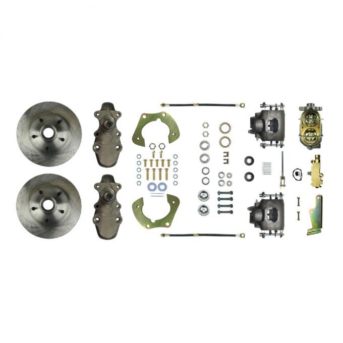 Right Stuff 1955-57 Chevrolet Bel Air, 2" Drop, Manual Front Disc Brake Conversion FSC55SDD