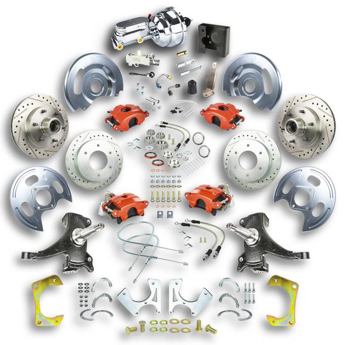 Right Stuff 1963-66 GM C10/C15 Truck/Suburban 2" Drop, Power 4-Wheel Disc Brake Conversion TDC6356DZX