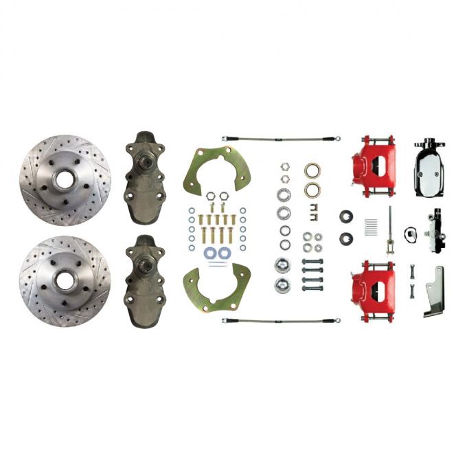 Right Stuff 1955-57 Chevrolet Bel Air, 2" Drop, Manual Front Disc Brake Conversion FSC55SDDZX