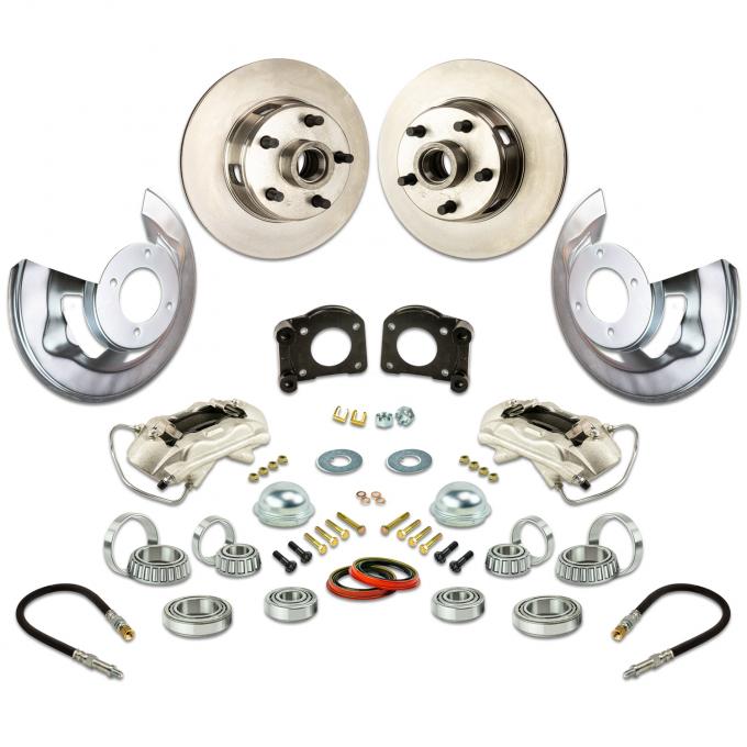 Right Stuff 64-73 Ford Mustang, Front At-the-Wheel Disc Brake Conv Kit Requires V8 Spindle ZWK6405