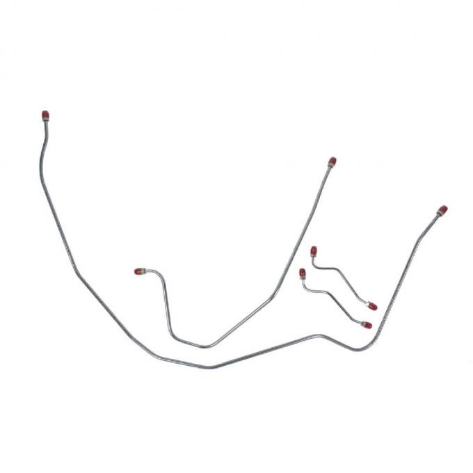 Right Stuff 1956-57 Chevrolet Bel Air/Nomad, Pre-Bent OE Steel Front Brake Line Kit BKT5601