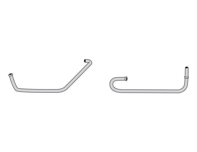 Right Stuff 1957 Chevrolet Bel Air/150, Pre-Bent Stainless Steel Thermo Choke Control Tube BCH5702S