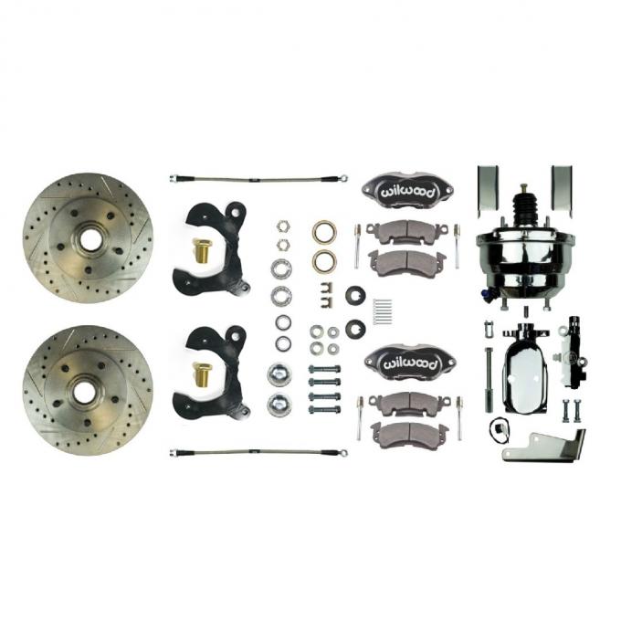 Right Stuff 1955-58 Chevrolet Bel Air/Impala, Front Wheel Power Disc Brake Conversion Kit FSC56DCCSX