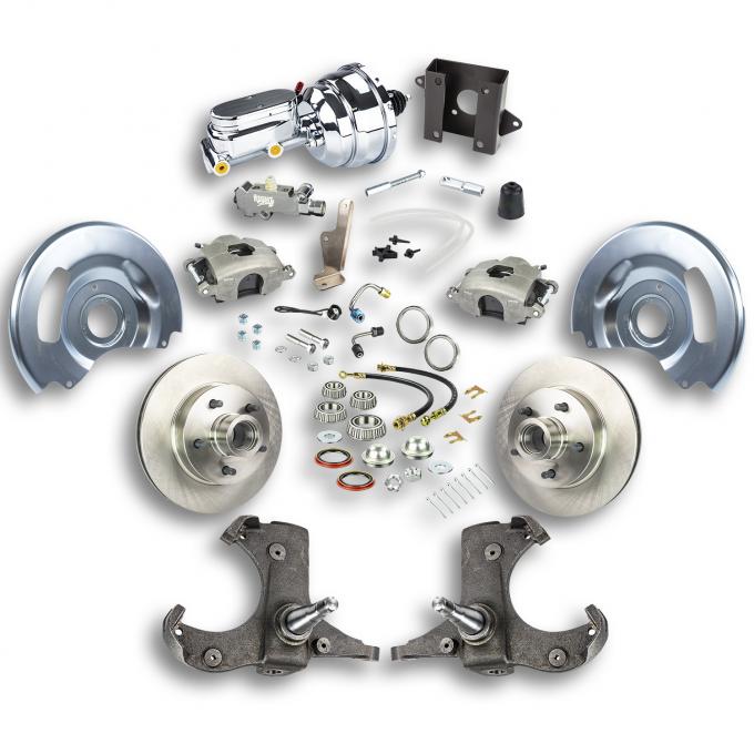 Right Stuff 1960-62 Chevrolet Truck/Suburban, Power Front Disc Brake Kit, Chrome Upper TDC6015X