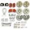 Right Stuff 64-73 Ford Mustang 4Wheel At Wheel Disc Conv Red Show'n Go, Large 9" Requires V8 ZWK6445Z