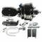 Right Stuff 55-58 Chevy Bel Air/Impala w/ Disc/Drum, Black Booster Master Cylinder Combo Kit B82315171