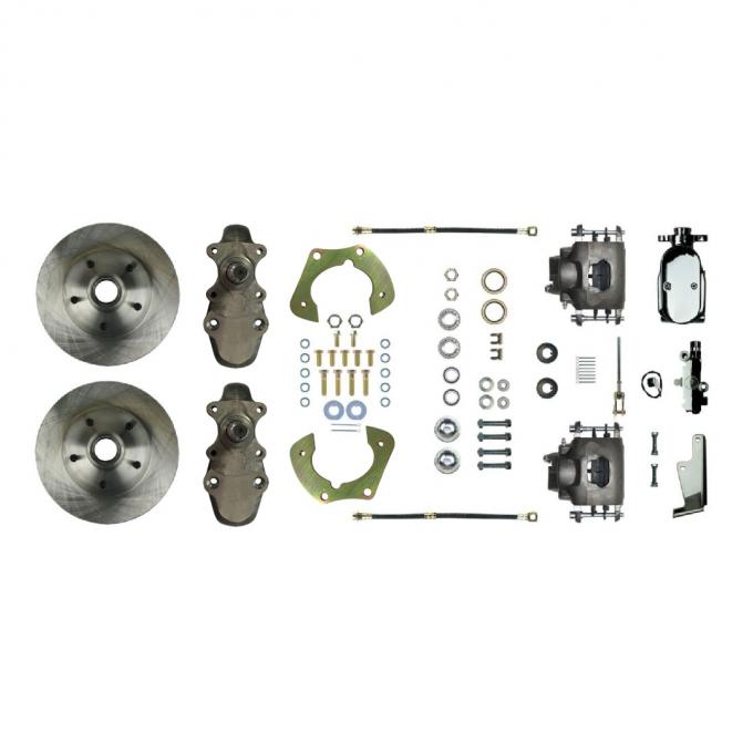 Right Stuff 1955-57 Chevrolet Bel Air, 2" Drop, Manual Front Disc Brake Conversion FSC55SDDX