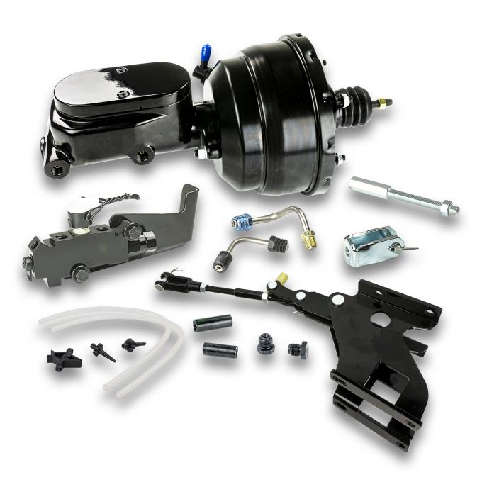 Right Stuff 67-72 Chevrolet, GMC Black Brake Booster and Master, High Rise Bracket Disc/Drum B86715171