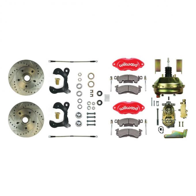 Right Stuff 1955-58 Chevrolet Bel Air/Impala, Front Wheel Power Disc Brake Conversion Kit FSC56DCCZ