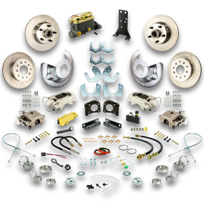 Right Stuff 1967-69 Ford Mustang, 4 Wheel Std Disc Conv. w/ Small Ford 9/8" W/ V8+Auto Trans ZSD6758