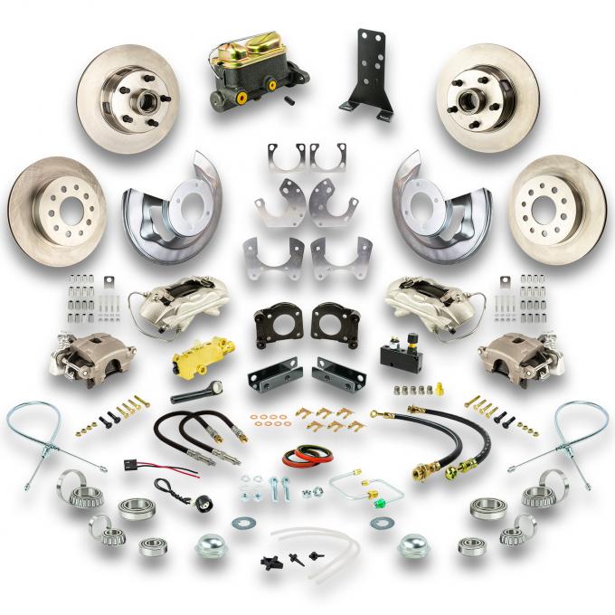 Right Stuff 67-69 Ford Mustang 4 Wheel Std Disc Brake Conv w Large 9" Requires V8+Auto Trans ZSD6748