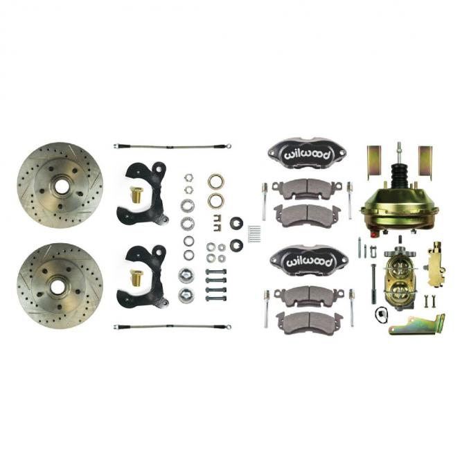 Right Stuff 1955-58 Chevrolet Bel Air/Impala, Front Wheel Power Disc Brake Conversion Kit FSC56DCCS