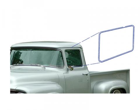 Dennis Carpenter Door Window Side Trim -  Stainless - 1956 Ford Truck B6C-8120910-PR