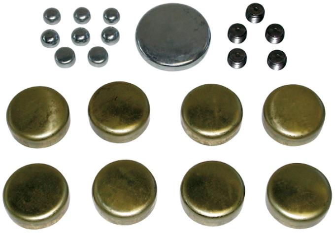 Proform Brass Freeze Plug Kit, For Pontiac V8 Engines, All Sizes Needed Included 66560