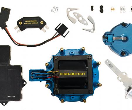 Proform Engine Distributor Tune-Up Kit, Fits GM HEI V8 Dist w/Internal Coil, Blue Cap 66945BC