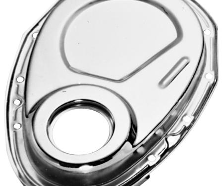 Proform Timing Chain Cover, Chrome, Steel, Fit SB Chevy 69-91, Crankshaft Seal Included 66151