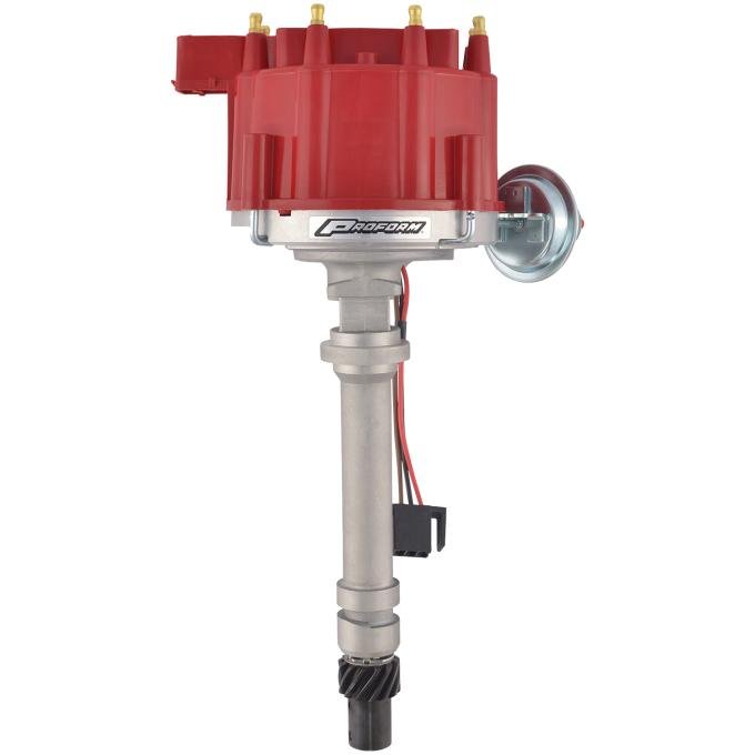 Proform HEI Distributor, Hi-Performance, Built-In Coil, Red Cap, Chevy V8 Engines 55-82 66940RC