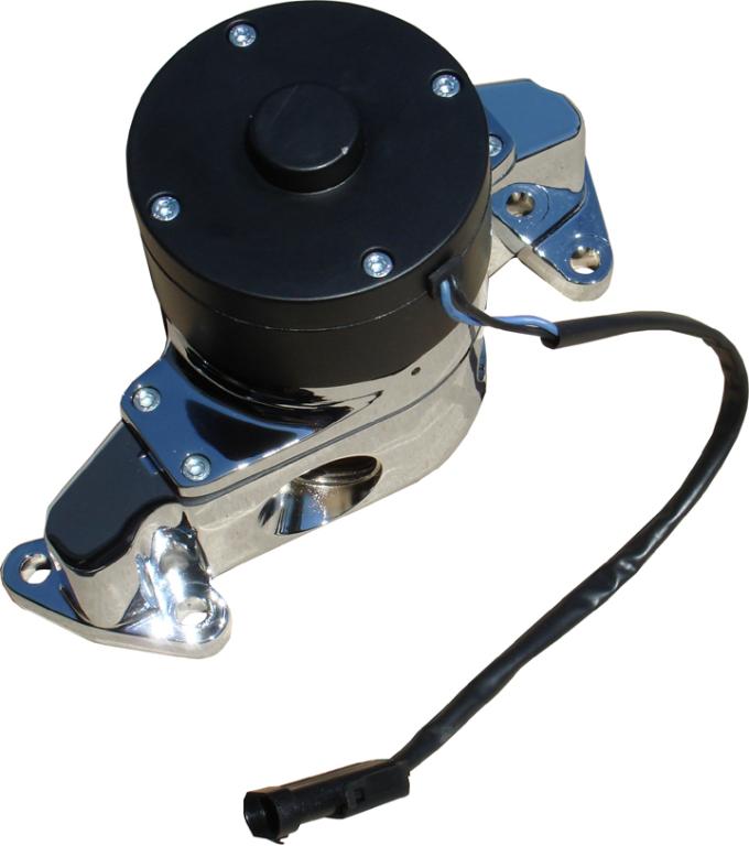 Proform Electric Engine Water Pump, Aluminum, Chrome Finish, Fits SB Ford Engines 68220C