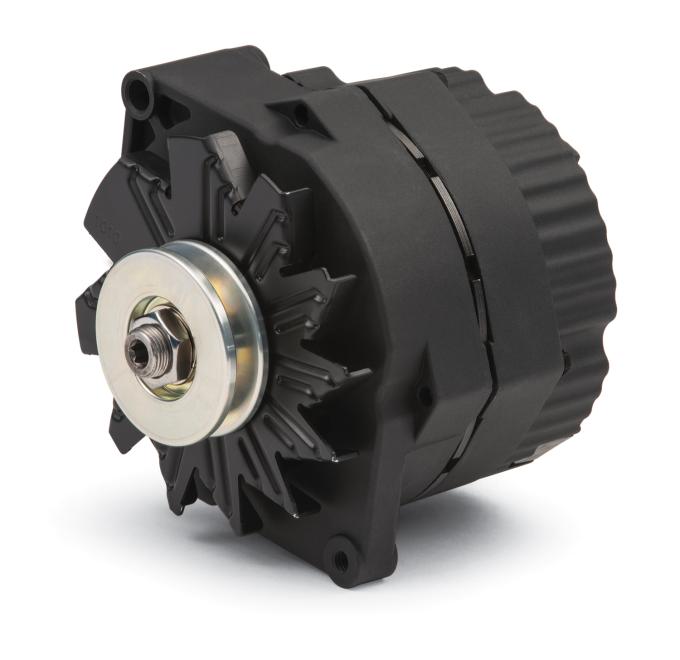 Proform Alternator, 120 AMP, GM 1-Wire Style, V-Belt Pulley, Black Crinkle, 100% New 66448.12N