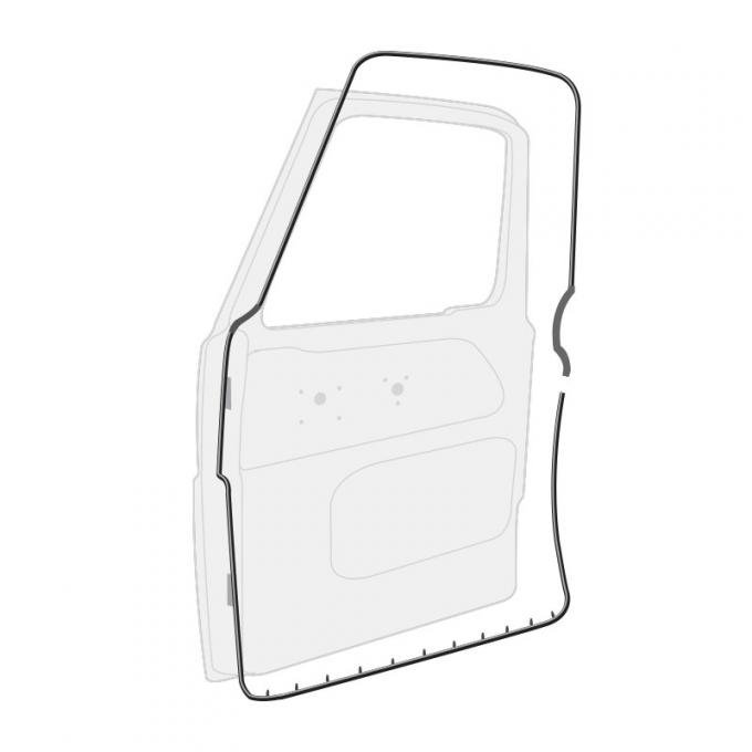Dennis Carpenter Door Seal Kit - Pickup  - Economy Line - 1961-66 Ford Truck C1TZ-8120530-EC