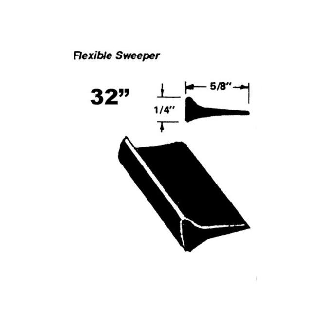 Metro Moulded Parts Flexible Window Scraper. Used on Outside Side Window WC 24-32