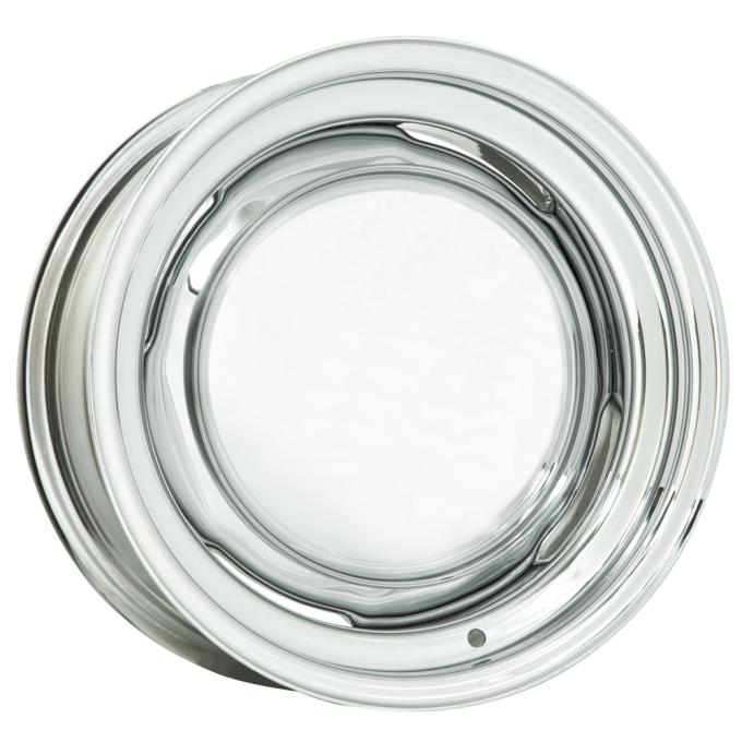 Wheel Vintiques 15x5 OE Ford/Chevy Chrome 5x4.5" bolt 3" backspace 64-551203