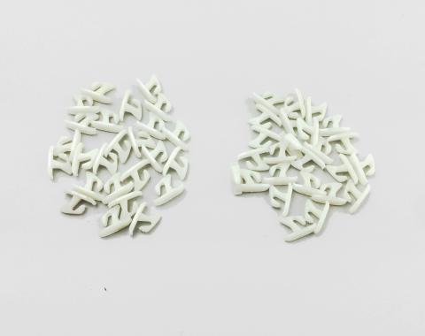 Detroit Muscle Technologies Mopar Chrysler Dodge Plymouth 66 & UP A B C E Body Door Weatherstrip Clips 50pcs CHR2664040-50