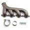 CFR Performance Cast Iron Exhaust Manifold - Driver Side - V-Band Clamp - 2002-2012 Chevy LS HZ-9981