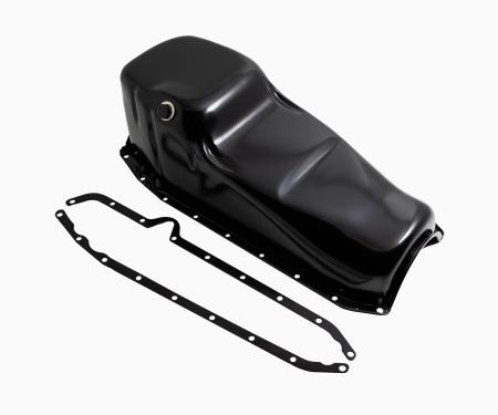 CFR Performance Steel Oil Pan - Fits 1980-1985 Chevy SB 283-350 - Racing W/ Windage Tray & Reinforced Rails HZ-7208