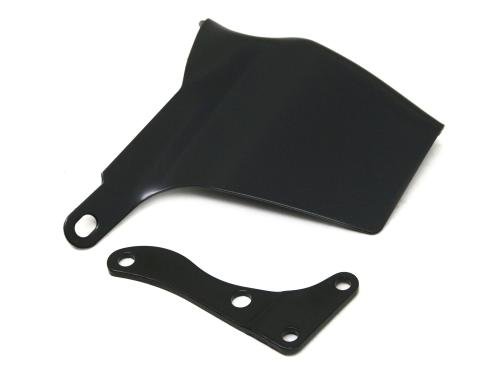 CFR Performance 1969-75 Chevy Small Block OEM Style Water Pump Mounted Alternator Bracket Set (LWP) - Black HZ-9316-PBK