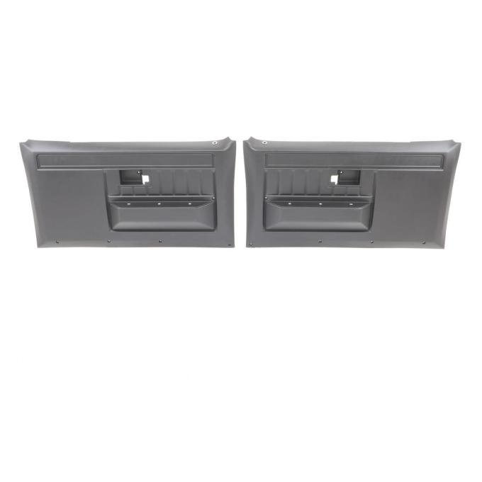 AMD Front Door Panels, Black, Pair, 81-91 Chevy GMC CK Truck Blazer Jimmy Suburban 542-4081-P
