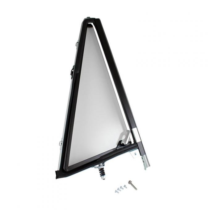 Dennis Carpenter Vent Window Assembly - Black - Right Side - 1966-77 Ford Bronco C8TZ-9722204-B